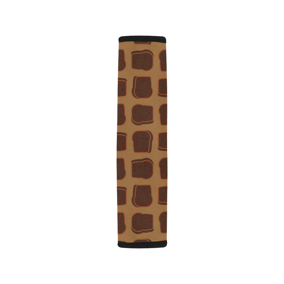 Bread Toast Pattern Print Design 04 Car Seat Belt Cover