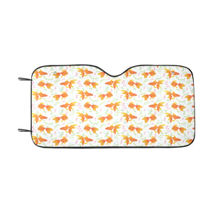 Goldfish Pattern Print Design 03 Car Sun Shade