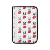 French Bulldog in Sock Pattern Car Seat Belt Cover