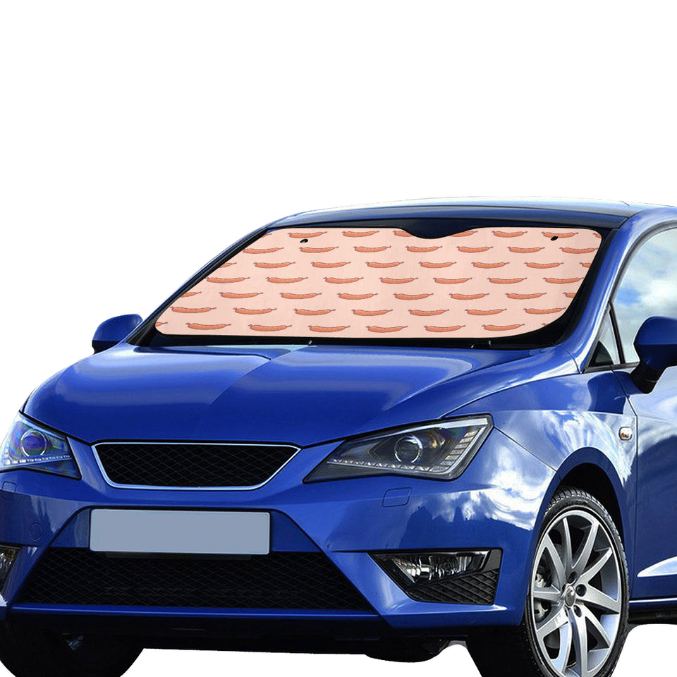 Sausage Pattern Print Design 01 Car Sun Shade