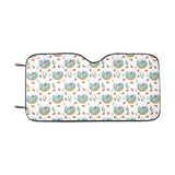 Goldfish Pattern Print Design 01 Car Sun Shade