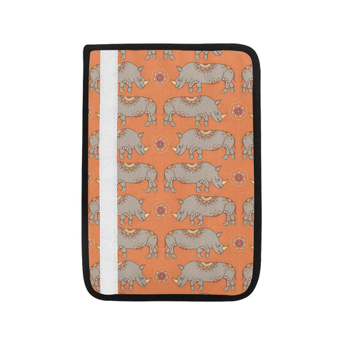 Rhino Pattern Theme Car Seat Belt Cover