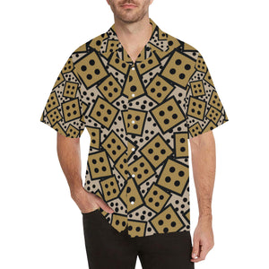Dice Pattern Print Design 02 Men's All Over Print Hawaiian Shirt (Model T58)