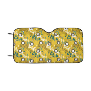 Lion Pattern Print Design 01 Car Sun Shade