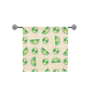 Lime Pattern Bath Towel