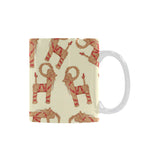 Yule Goat or Christmas goat Pattern Classical White Mug (FulFilled In US)