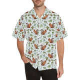 Squirrel Pattern Print Design 02 Men's All Over Print Hawaiian Shirt (Model T58)