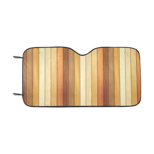 Wood Printed Pattern Print Design 01 Car Sun Shade