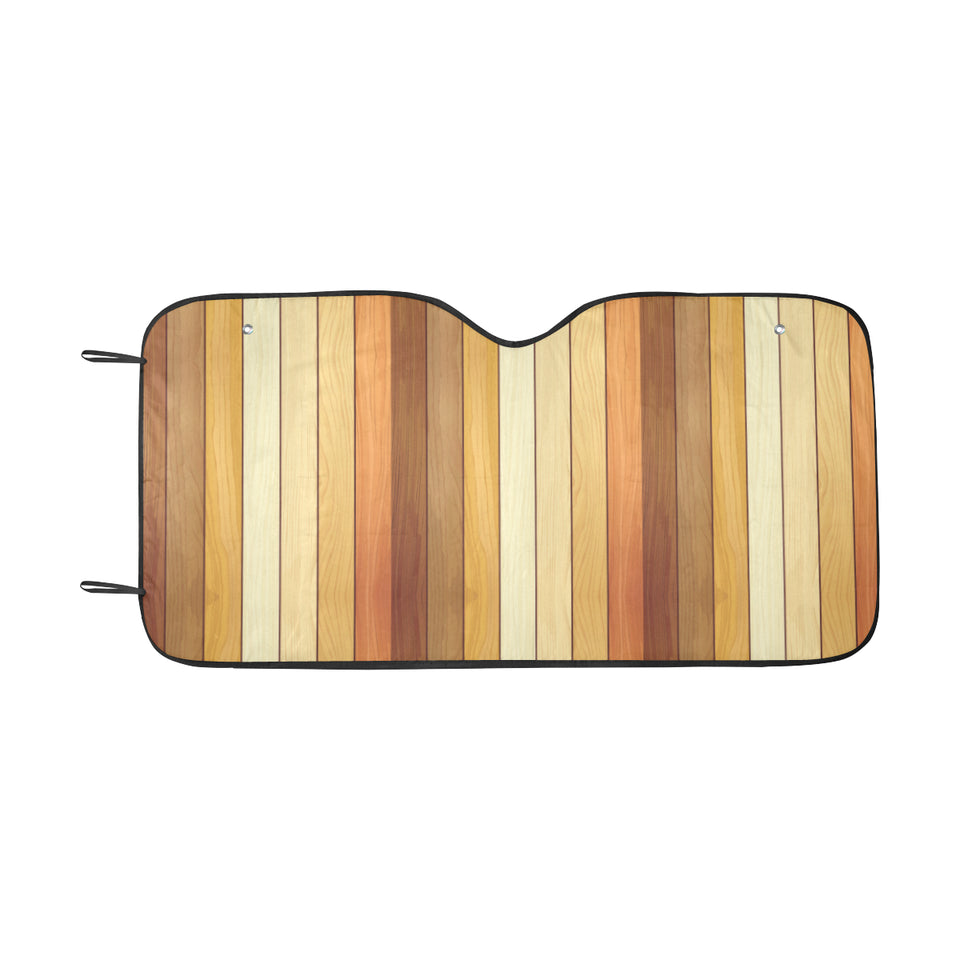 Wood Printed Pattern Print Design 01 Car Sun Shade