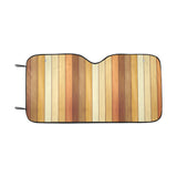 Wood Printed Pattern Print Design 01 Car Sun Shade