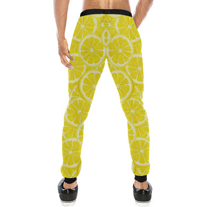 Sliced Lemon Pattern Unisex Casual Sweatpants