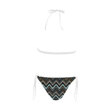 Zigzag African Afro Dashiki Adinkra Kente Sexy Bikinis Two-Pieces Swimsuits