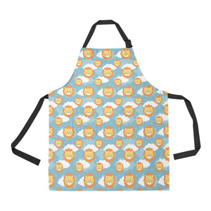 Lion Pattern Print Design 05 Adjustable Apron