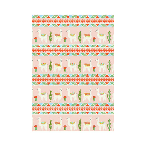 Llama Cactus Pattern background House Flag Garden Flag