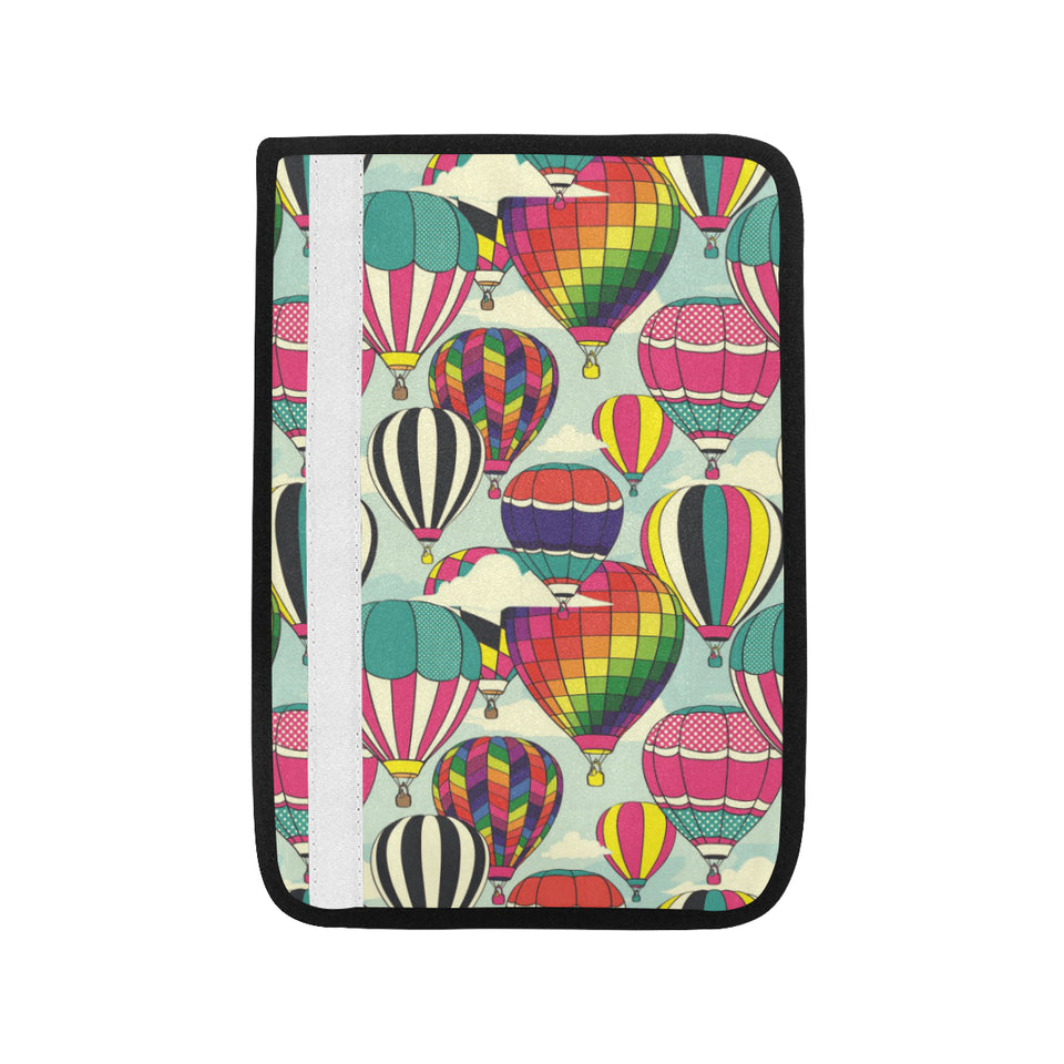 Hot Air Balloon Pattern Background Car Seat Belt Cover