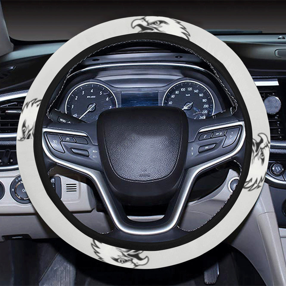 Eagle Pattern Print Design 03 Car Steering Wheel Cover