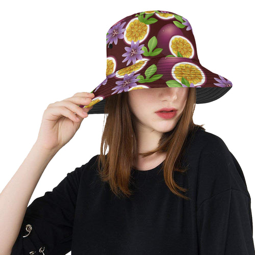 Passion Fruit Sliced Pattern Unisex Bucket Hat