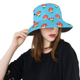 Mushroom Pokkadot Pattern Unisex Bucket Hat