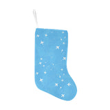 Airplane Pattern Blue Background Christmas Stocking