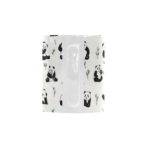 Panda Pattern Background Classical White Mug (FulFilled In US)