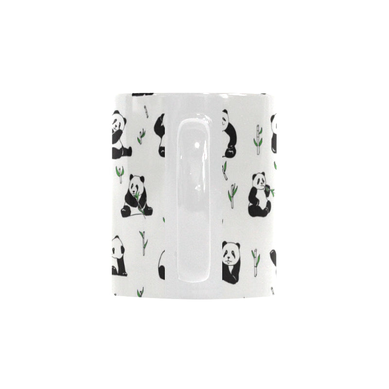 Panda Pattern Background Classical White Mug (FulFilled In US)