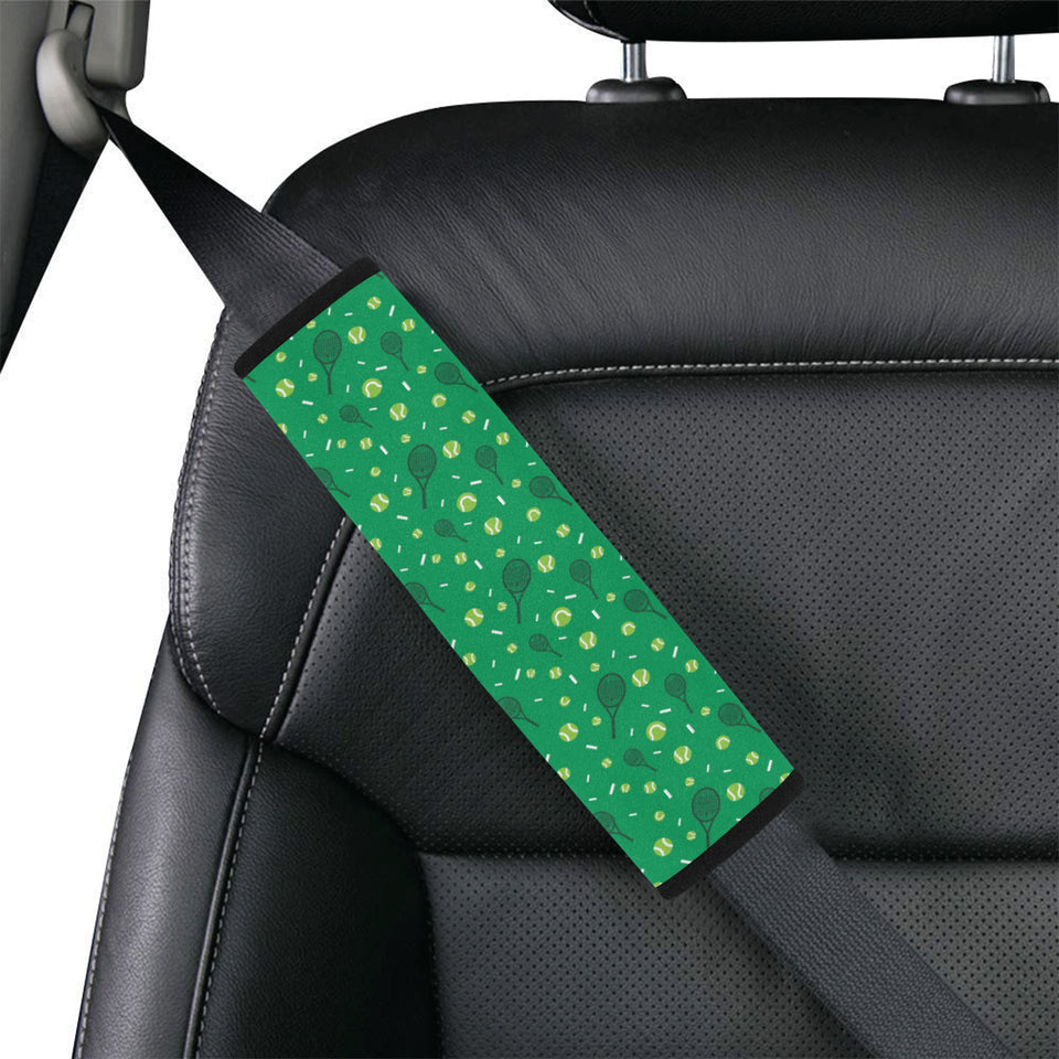 Tennis Pattern Print Design 03 Car Seat Belt Cover