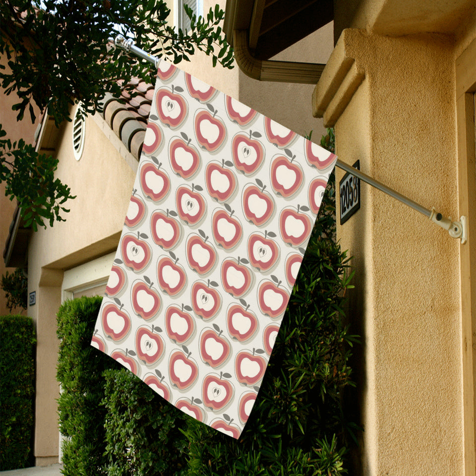 Red Apple Pattern House Flag Garden Flag