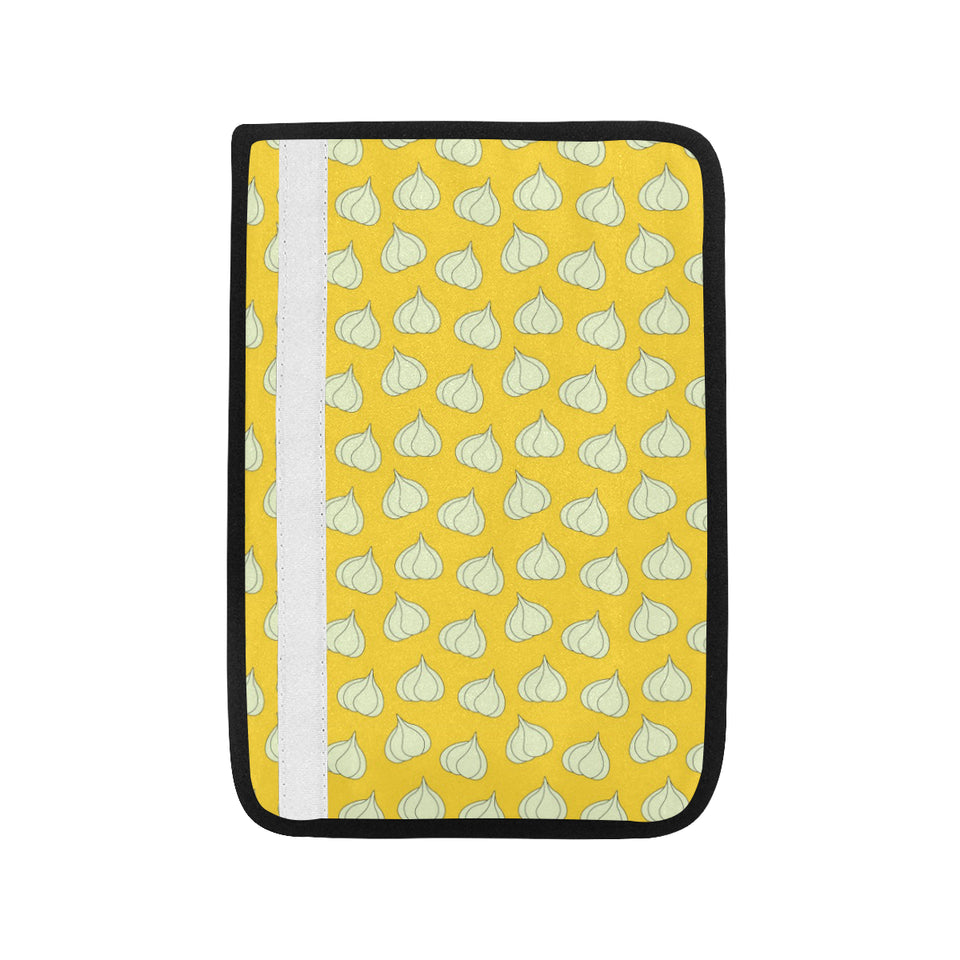 Garlic Pattern Yellow background Car Seat Belt Cover