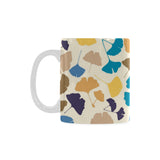 Colorful Ginkgo Leaves Pattern Classical White Mug (FulFilled In US)