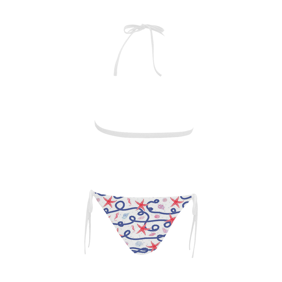 Starfish Shell Rope Pattern Sexy Bikinis Two-Pieces Swimsuits