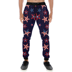 USA Star Pattern Theme Unisex Casual Sweatpants