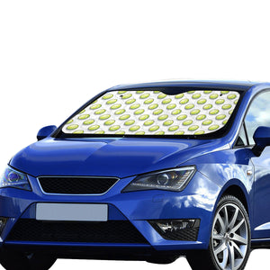 Tennis Pattern Print Design 05 Car Sun Shade