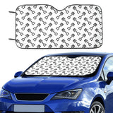 Engine Piston Theme Background Pattern Print Desig Car Sun Shade