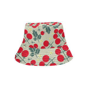 Hand Drawn Tomato Pattern Unisex Bucket Hat