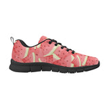 Watermelon Pattern Background Men's Sneakers Black