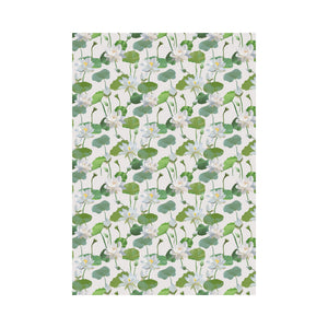 Lotus Waterlily Pattern House Flag Garden Flag