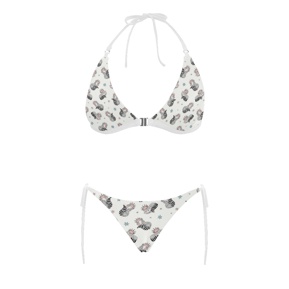 Sleep Raccoon Pattern Sexy Bikinis Two-Pieces Swimsuits