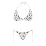 Sleep Raccoon Pattern Sexy Bikinis Two-Pieces Swimsuits