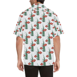 Clown Fish Pattern Print Design 03 Men's All Over Print Hawaiian Shirt (Model T58)