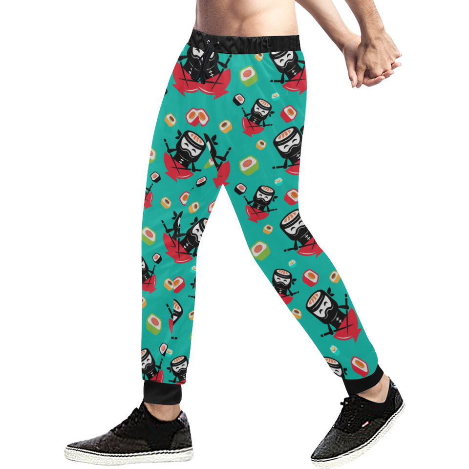 Ninja Sushi Pattern Unisex Casual Sweatpants