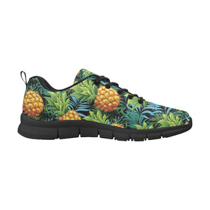 Pineapple Pattern Men's Sneakers Black