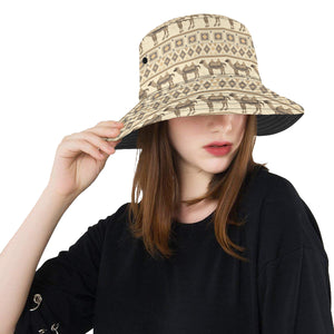 Traditional Camel Pattern Ethnic Motifs Unisex Bucket Hat