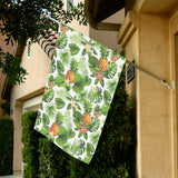 Pineapple Flower Leaves Pattern House Flag Garden Flag