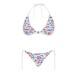 Starfish Shell Rope Pattern Sexy Bikinis Two-Pieces Swimsuits