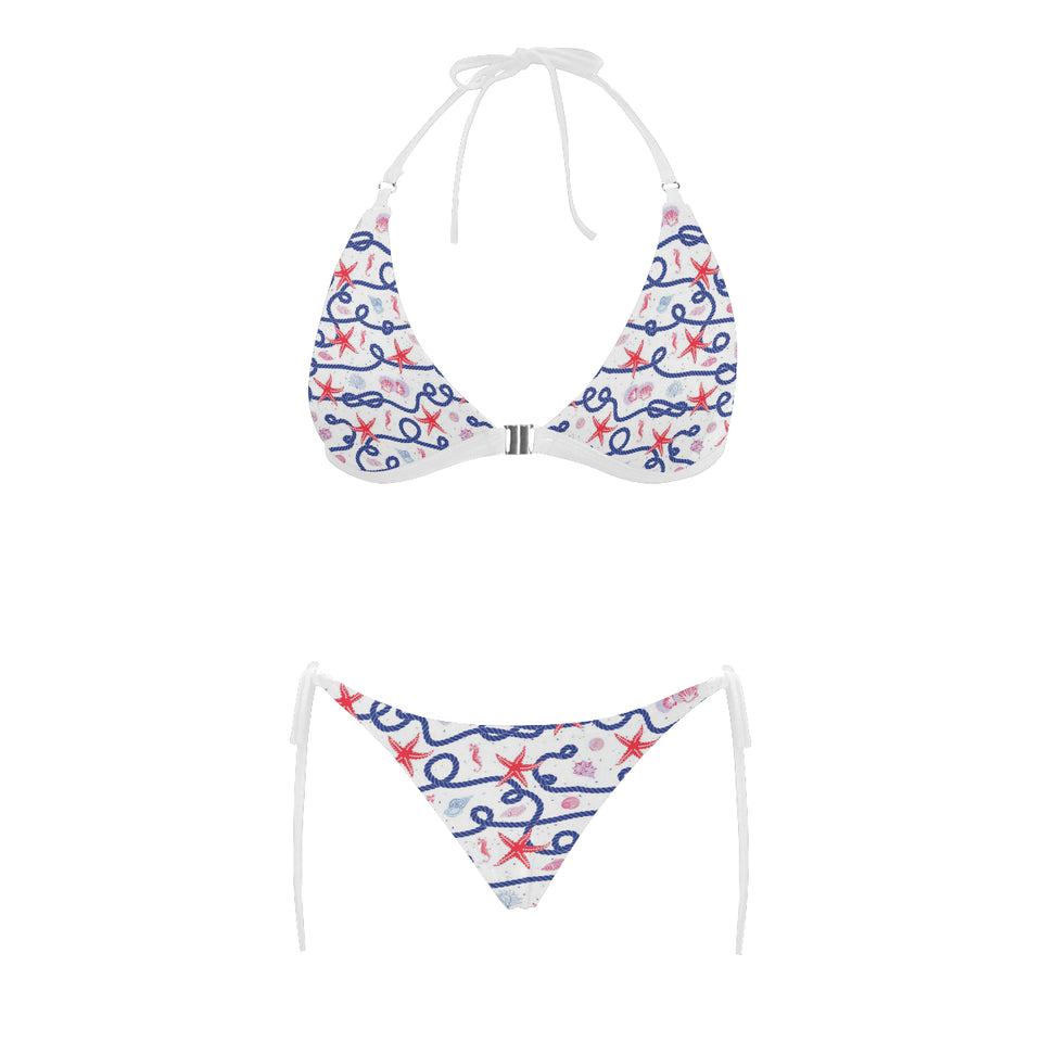 Starfish Shell Rope Pattern Sexy Bikinis Two-Pieces Swimsuits