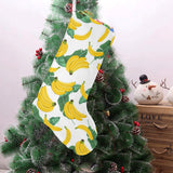 Banana and Leaf Pattern Christmas Stocking