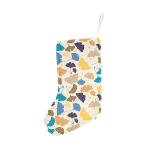 Colorful Ginkgo Leaves Pattern Christmas Stocking