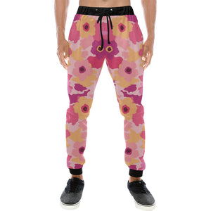 Pink Camo Camouflage Flower Pattern Unisex Casual Sweatpants