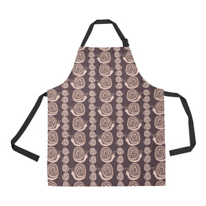 Snail Pattern Print Design 03 Adjustable Apron