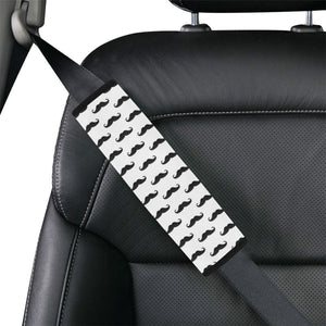 Mustache Beard Pattern Print Design 05 Car Seat Belt Cover